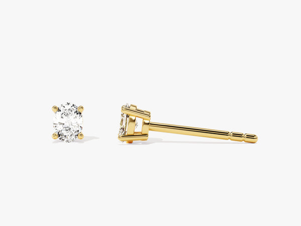 14k Gold Oval Cut Lab Grown Diamond Stud Earrings (0.25 ct tw)