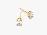 14k Gold Oval Cut Moissanite Stud Earrings (1.00 ct tw)