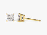 14k Gold Princess Cut Lab Grown Diamond Stud Earrings (1.00 ct tw)