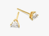 14k Gold Heart Cut Lab Grown Diamond Stud Earrings (0.50 ct tw)