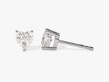 14k Gold Heart Cut Moissanite Stud Earrings (1.00 ct tw)