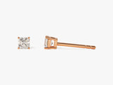 14k Gold Asscher Cut Lab Grown Diamond Stud Earrings (0.25 ct tw)