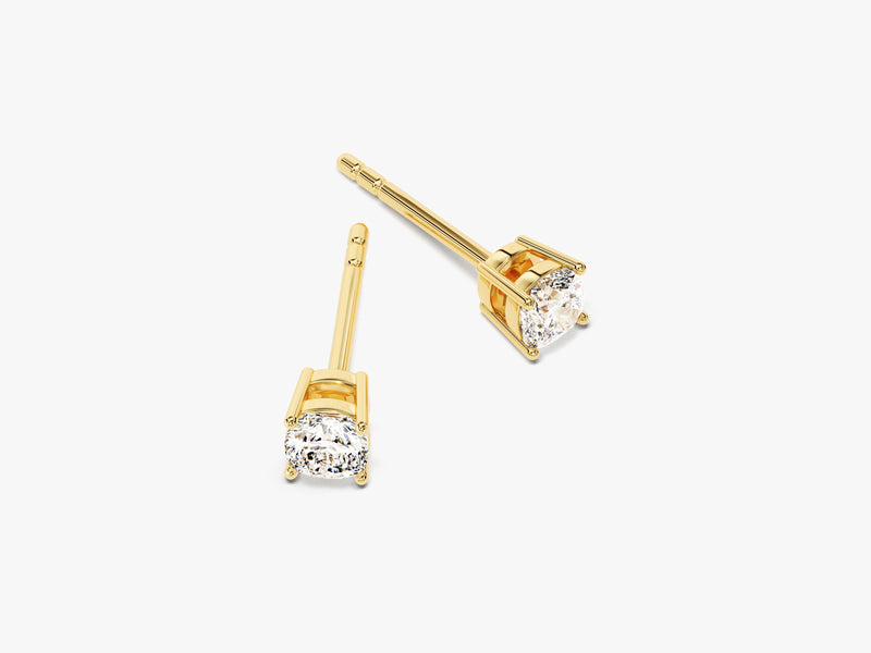 14k Gold Cushion Cut Lab Grown Diamond Stud Earrings (0.50 ct tw)