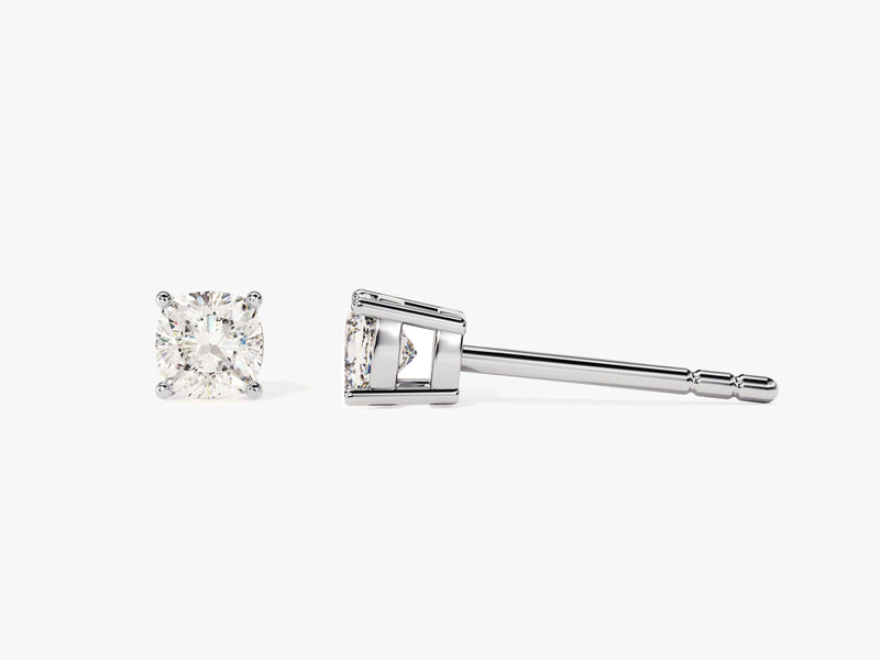 14k Gold Cushion Cut Lab Grown Diamond Stud Earrings (0.50 ct tw)