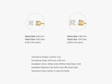 14k Gold Cushion Cut Lab Grown Diamond Stud Earrings (1.00 ct tw)