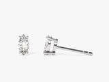 14k Gold Marquise Cut Moissanite Stud Earrings (0.50 ct tw)