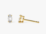 14k Gold Marquise Cut Lab Grown Diamond Stud Earrings (0.50 ct tw)