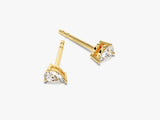14k Gold Pear Cut Lab Grown Diamond Stud Earrings (0.25 ct tw)
