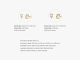 14k Gold Pear Cut Lab Grown Diamond Stud Earrings (0.50 ct tw)