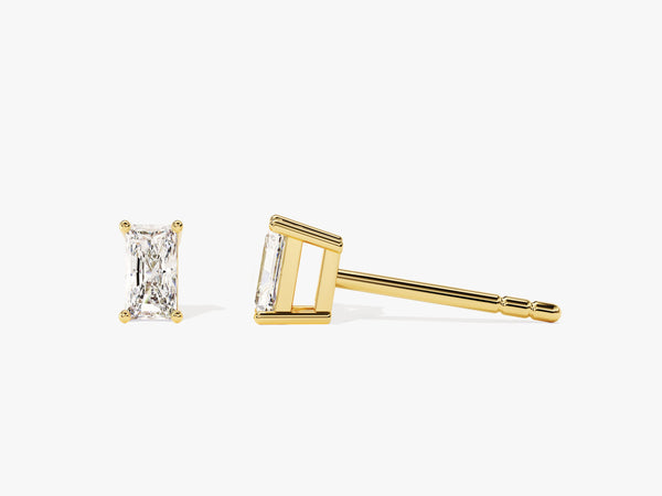 14k Gold Radiant Cut Lab Grown Diamond Stud Earrings (0.25 ct tw)