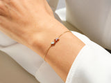 Baguette Cut Birthstone Bracelet - Gold Vermeil