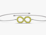 Infinity Birthstone Bracelet - Gold Vermeil