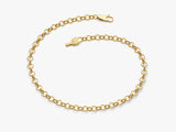 14k Yellow Gold 3.0mm Rolo Chain Bracelet