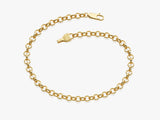 14k Yellow Gold 4.0mm Rolo Chain Bracelet