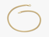 14k Yellow Gold 3.0mm Cuban Curb Chain Bracelet