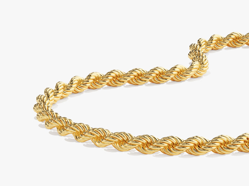 14k Yellow Gold 3.0mm Rope Chain Bracelet