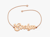 14k Solid Gold Bold Name Bracelet