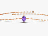 Oval Cut Multi-Stone Birthstone Bracelet - Gold Vermeil