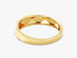 14k Solid Gold Faceted Ring