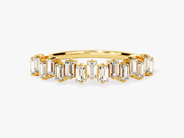 Vertical Baguette Diamond Wedding Band