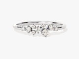 Floating Cluster Diamond Wedding Band