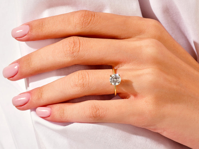 4-Prong Round Solitaire Lab Grown Diamond Bridal Set (1.50 CT)