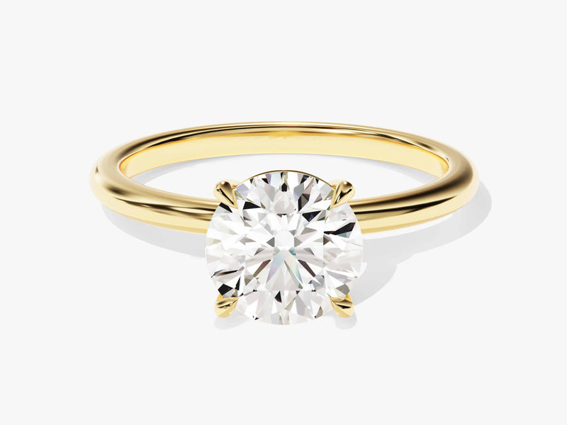 4-Prong Solitaire Round Cut Lab Grown Diamond Engagement Ring (1.50 CT)