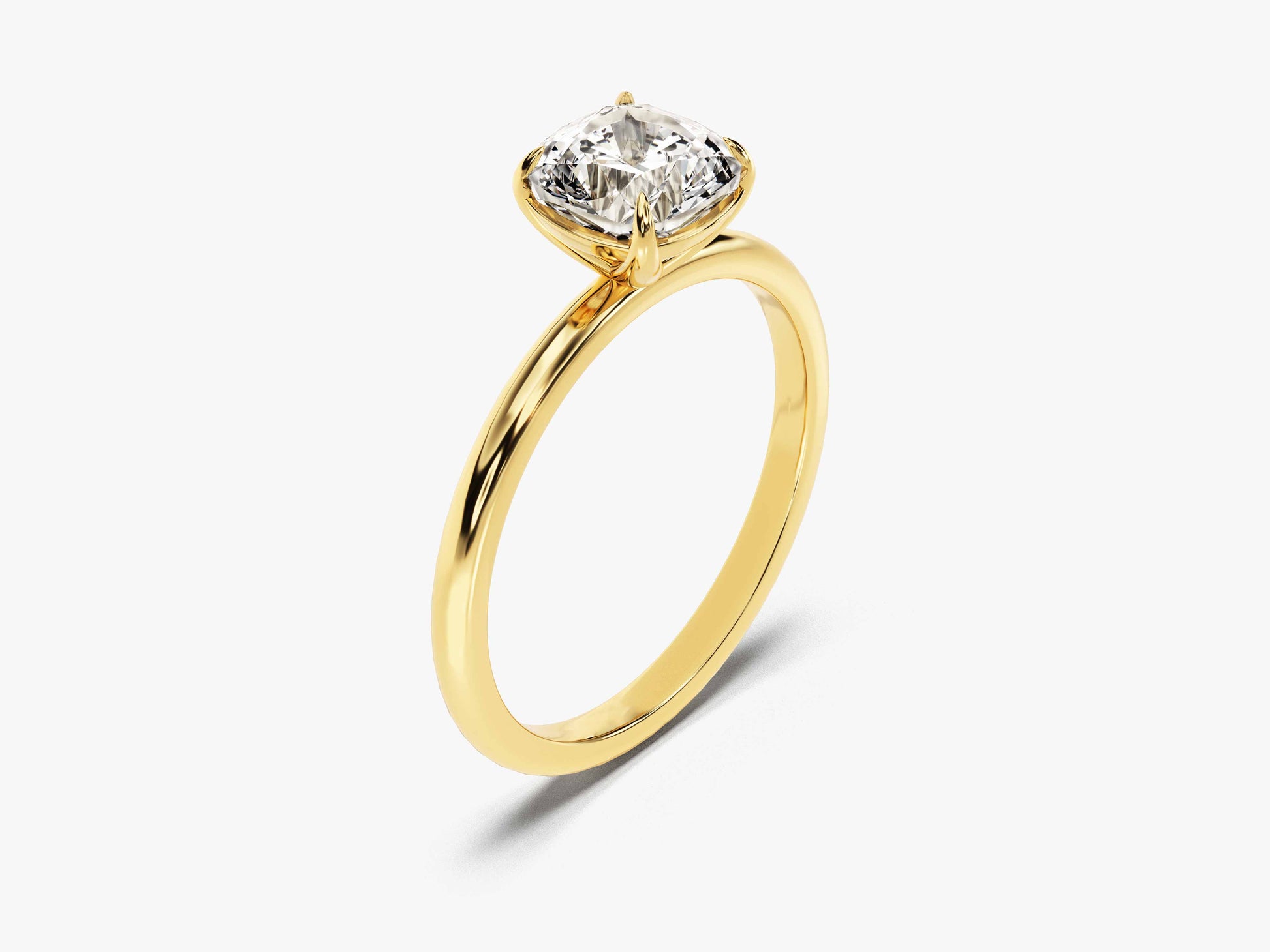 Cushion Cut Solitaire Moissanite Engagement Ring (1.50 CT)