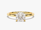 Cushion Cut Solitaire Lab Grown Diamond Engagement Ring (1.50 CT)