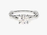 Twist Moissanite Engagement Ring (1.00 CT)