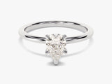 Pear Cut Solitaire Moissanite Engagement Ring (1.00 CT)