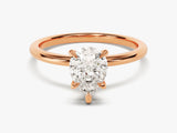 Pear Cut Solitaire Lab Grown Diamond Engagement Ring (1.50 CT)