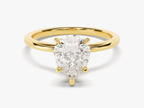 Pear Cut Solitaire Lab Grown Diamond Engagement Ring (2.00 CT)