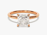 Asscher Cut Solitaire Lab Grown Diamond Engagement Ring (2.00 CT)