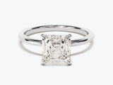 Asscher Cut Solitaire Moissanite Engagement Ring (2.00 CT)