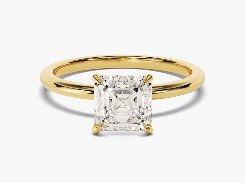 Asscher Cut Solitaire Lab Grown Diamond Engagement Ring (1.50 CT)