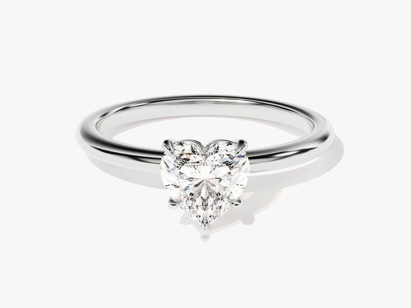 Heart Cut Solitaire Moissanite Engagement Ring (1.00 CT)