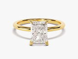 Radiant Cut Solitaire Moissanite Engagement Ring (2.00 CT)