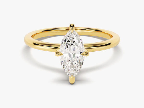 Marquise Cut Solitaire Lab Grown Diamond Engagement Ring (1.00 CT)