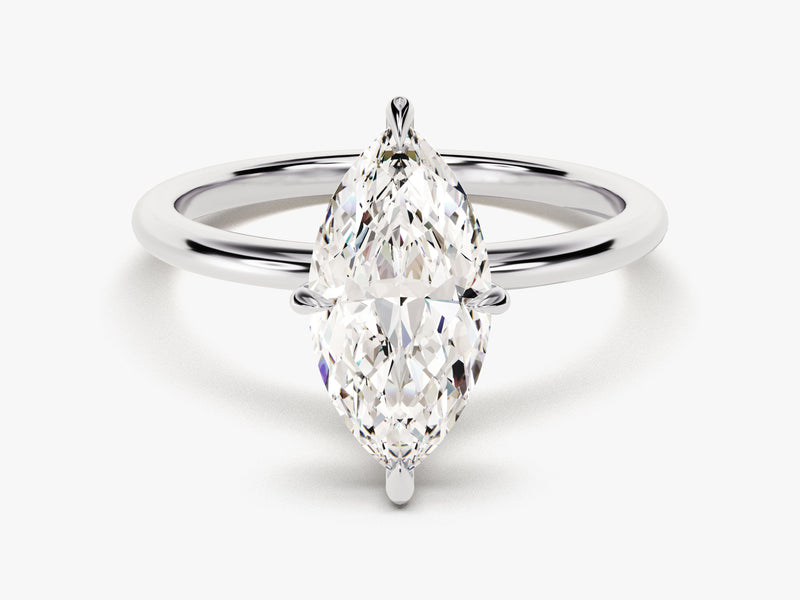 Marquise Cut Solitaire Moissanite Engagement Ring (2.00 CT)