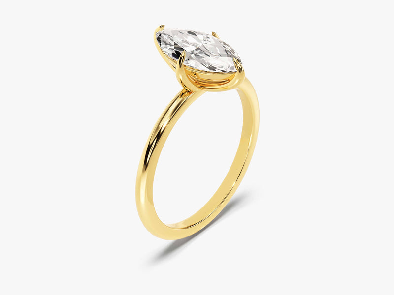 Marquise Cut Solitaire Lab Grown Diamond Engagement Ring (1.50 CT)