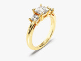 Princess Cut Three Stone Lab Grown Diamond Engagement Ring (1.60 CT)