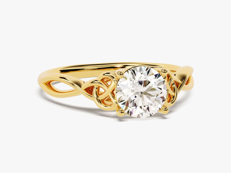 Art Deco Lab Grown Diamond Engagement Ring (1.00 CT)