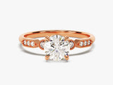 Milgrain Art Deco Moissanite Engagement Ring (1.00 CT)