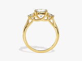 Trellis Three Stone Round Lab Grown Diamond Engagement Ring (2.00 CT TW)