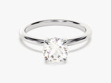 Hidden Halo Round Lab Grown Diamond Engagement Ring (1.00 CT)