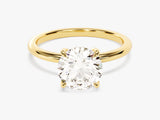 Hidden Halo Round Lab Grown Diamond Engagement Ring (2.00 CT)