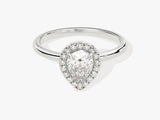 Pear Halo Lab Grown Diamond Engagement Ring (1.00 CT)