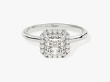 Asscher Halo Lab Grown Diamond Engagement Ring (1.00 CT)