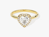 Heart Halo Lab Grown Diamond Engagement Ring (1.00 CT)